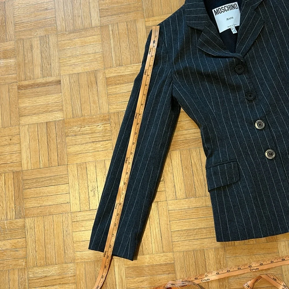 Moschino.  Pinstripe Women's Blazer - Picture 6 of 16